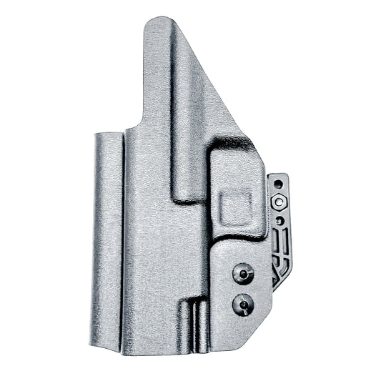 Black Inside Waistband IWB holster for the Walther PDP 3.5" pistol with DCC Monoblock and a modwing.