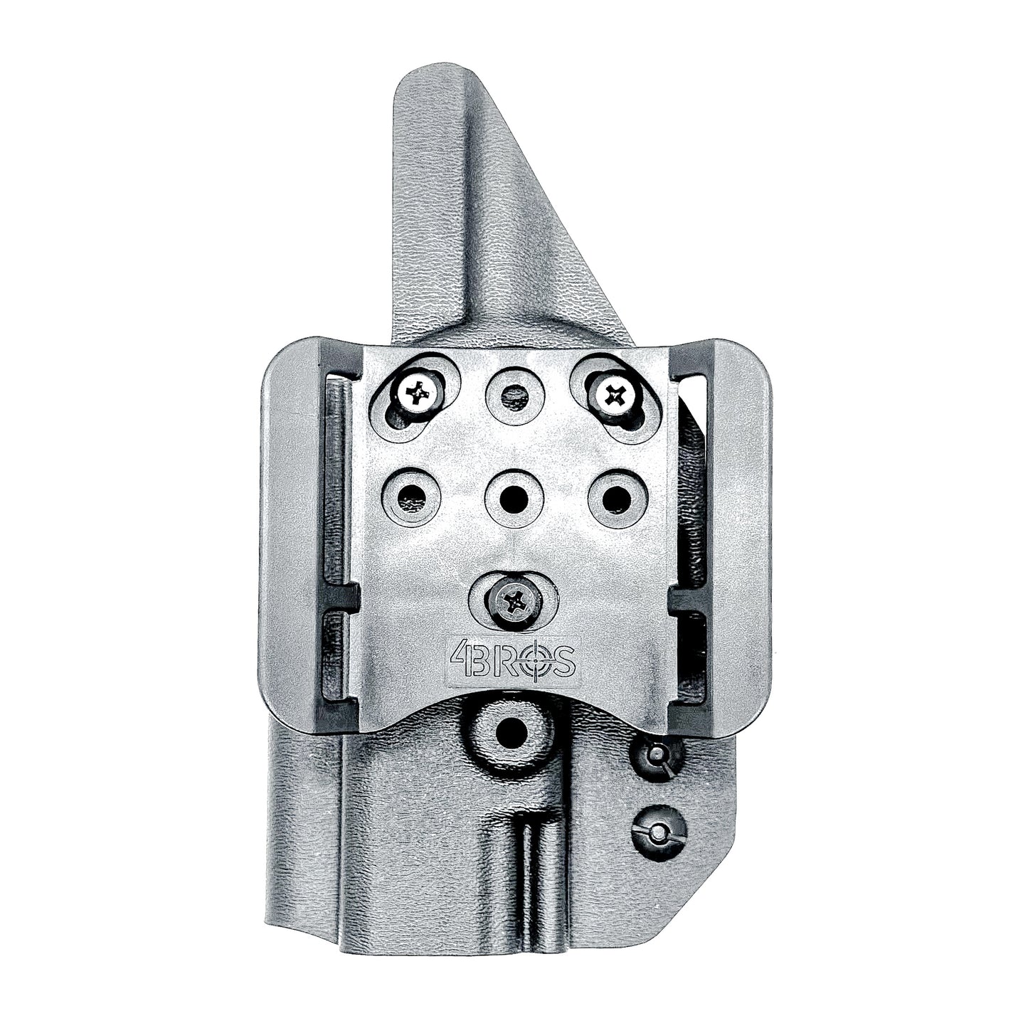 Outside the Waistband OWB holster for the Walther PDP 3.5" pistol in Black with the 4BROS 1.5" Belt Slide.