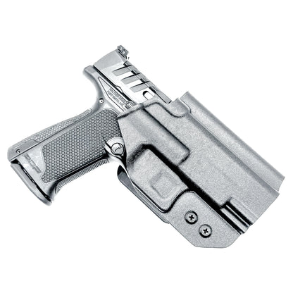 Outside the Waistband OWB holster for the Walther PDP 3.5" pistol in Black with the 4BROS 1.5" Belt Slide.