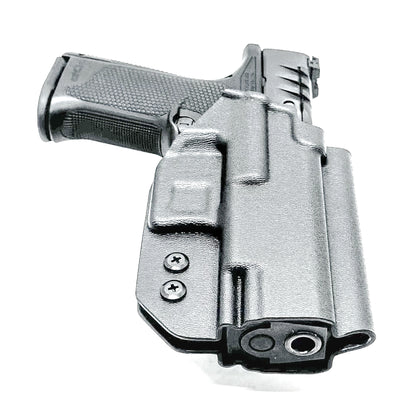 Outside the Waistband OWB holster for the Walther PDP 3.5" pistol in Black with the 4BROS 1.5" Belt Slide.