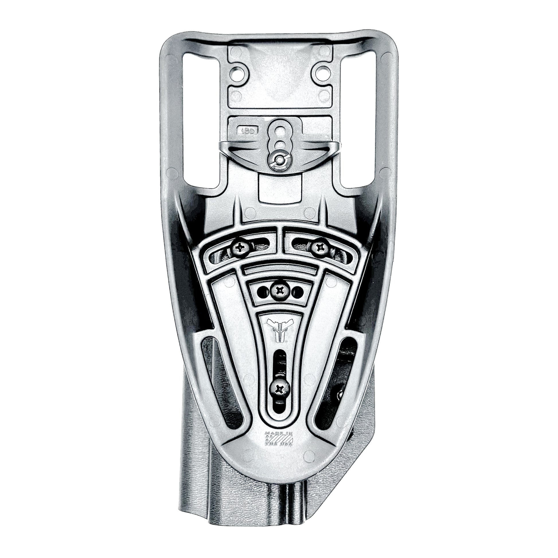 Black OWB Duty and Competition Holster with a Blade-Tech Duty Drop for the Walther PDP 4.5" pistol.