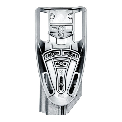 Black OWB Duty and Competition Holster with a Blade-Tech Duty Drop for the Walther PDP 4.5" pistol.