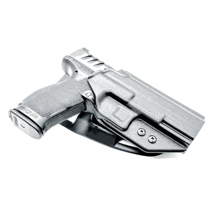 Black OWB Duty and Competition Holster with a Blade-Tech Duty Drop for the Walther PDP 4.5" pistol.