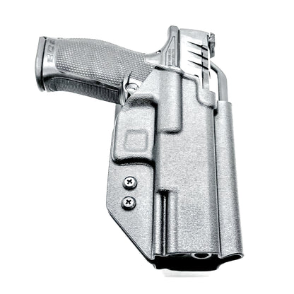 Black OWB Duty and Competition Holster with a Blade-Tech Duty Drop for the Walther PDP 4.5" pistol.