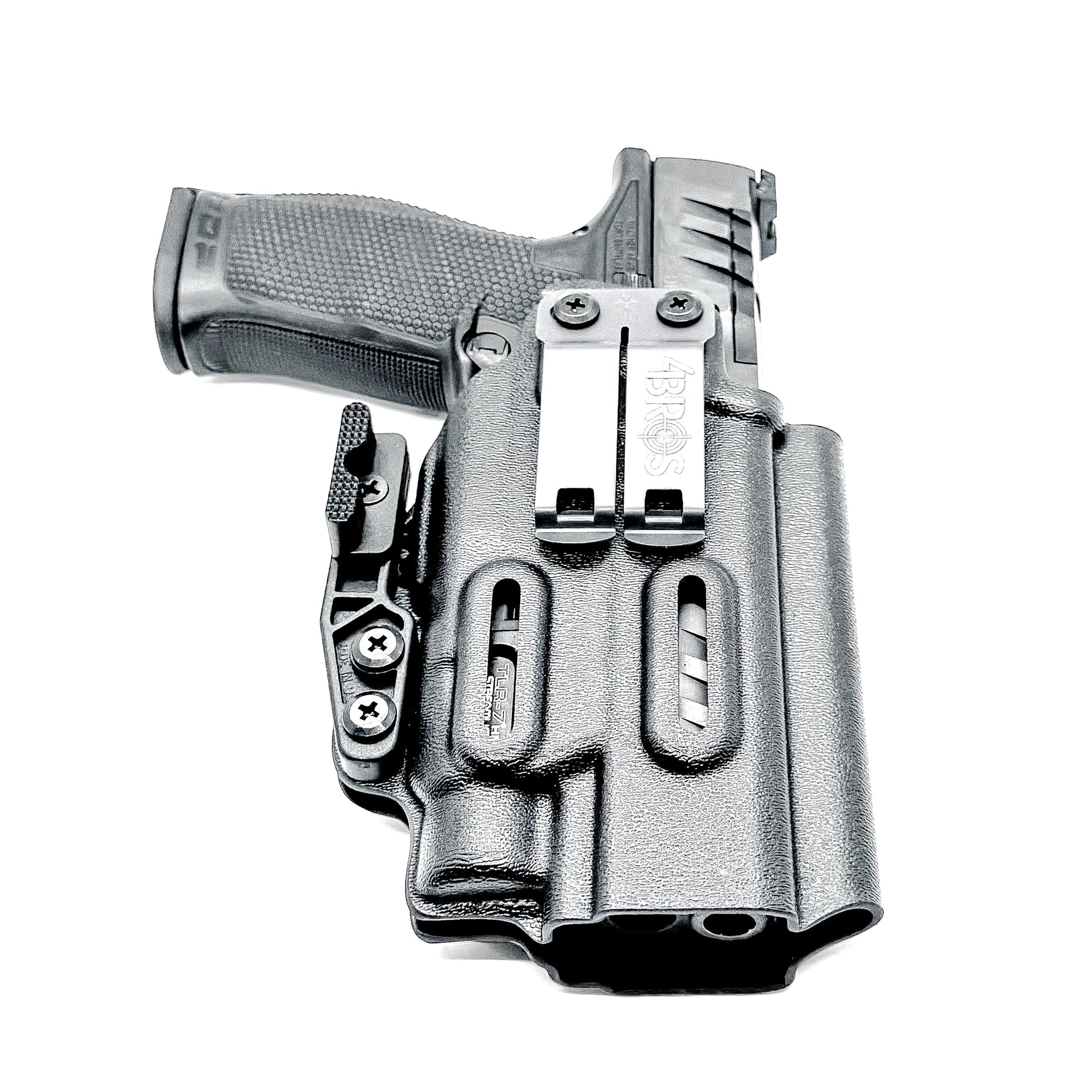 For the best IWB Kydex Inside Waistband Holster for the Walther PDP 4.5" Full-Size pistol & Streamlight TLR-7X, A or HL-X, shop Four Brothers Holsters  