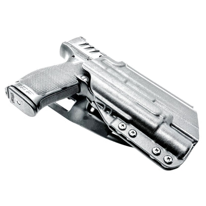 Outside Waistband (OWB) light duty and competition holster for Walther PDP 4.5" and 4.6” pistols equipped with SureFire X300 weapon light.  Made in USA.