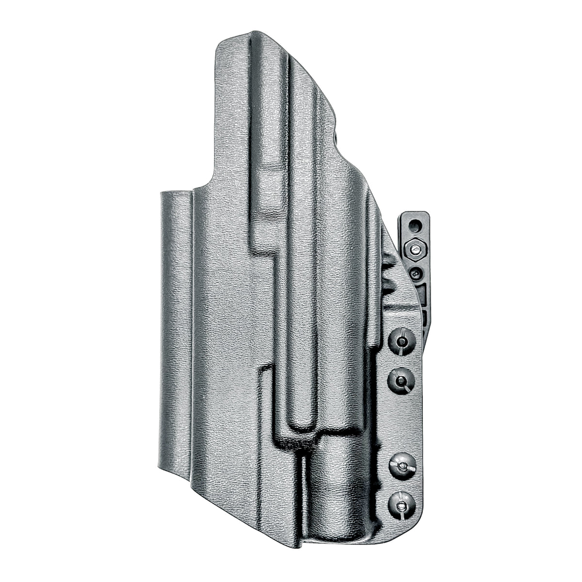 Inside Waistband (IWB) holster for the Walther PDP 4.5" & 4.6” Full-Size & Pro SD pistols equipped with SureFire X300 weapon light. Made in USA.