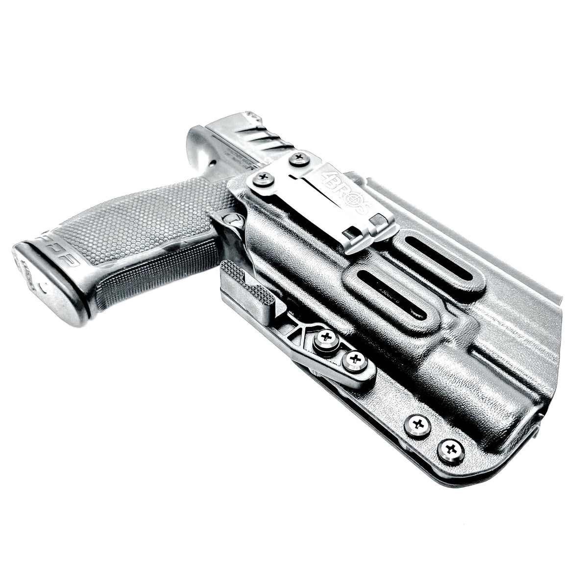 Inside Waistband (IWB) holster for the Walther PDP 4.5" & 4.6” Full-Size & Pro SD pistols equipped with SureFire X300 weapon light. Made in USA.