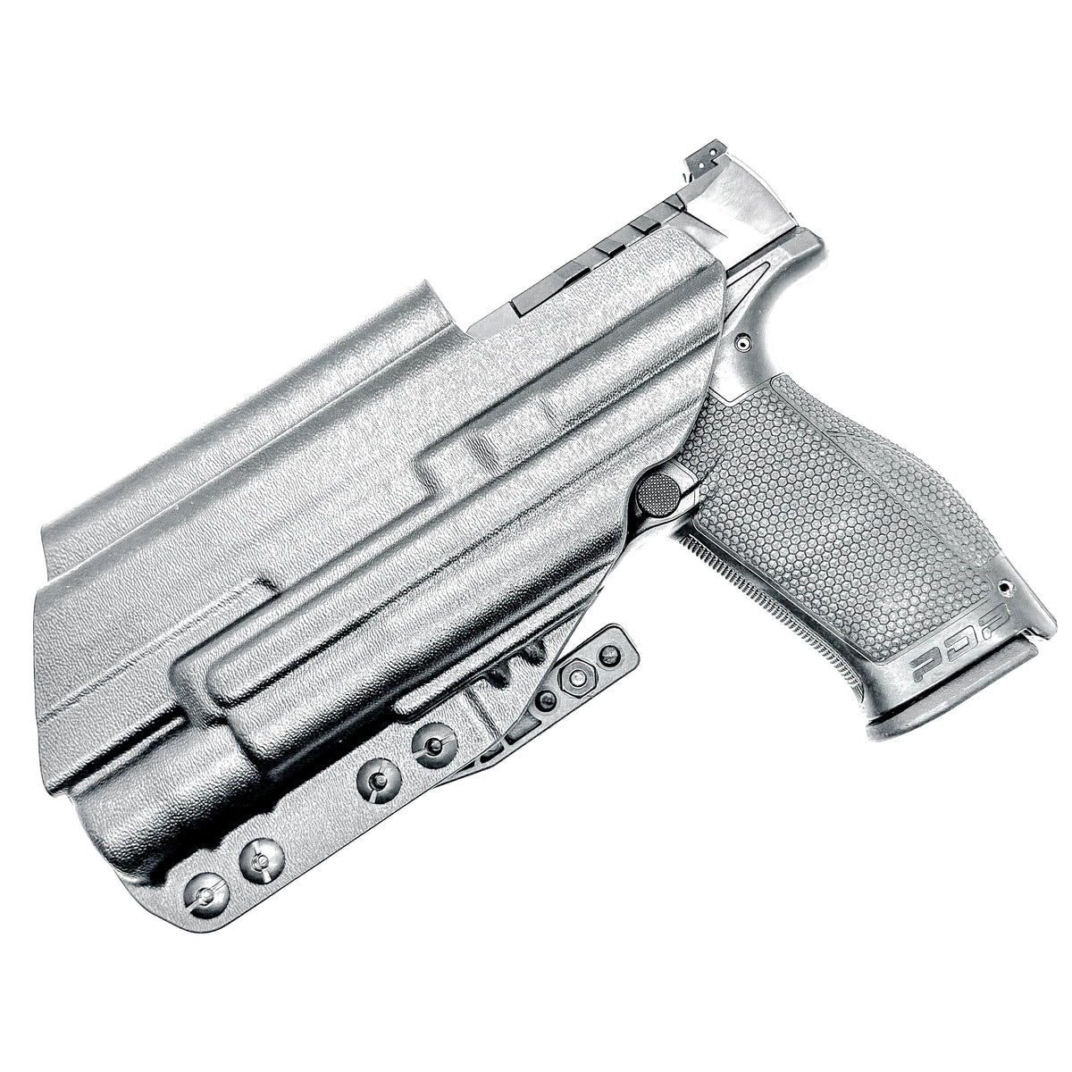 Inside Waistband (IWB) holster for the Walther PDP 4.5" & 4.6” Full-Size & Pro SD pistols equipped with SureFire X300 weapon light. Made in USA.