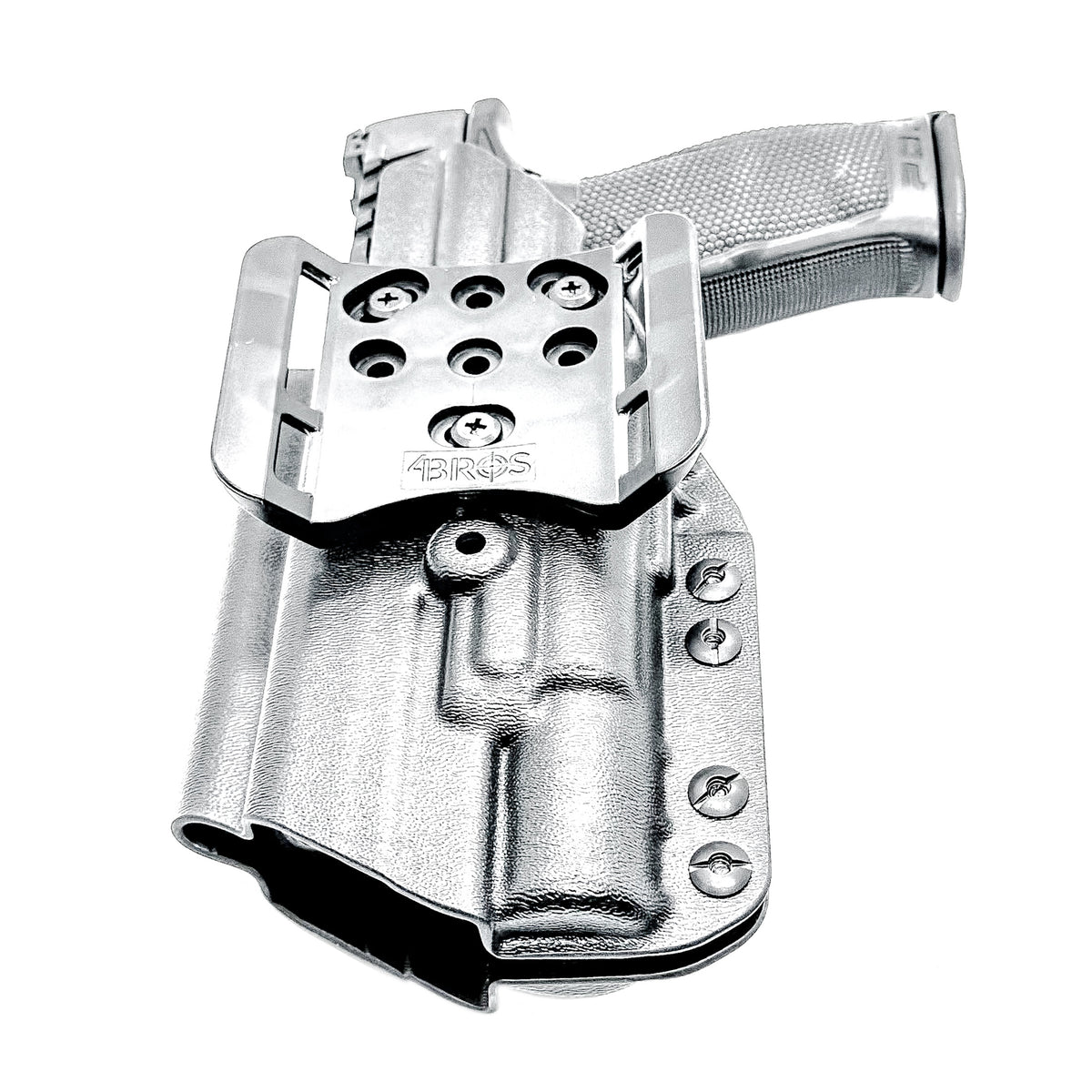 Outside Waistband (OWB) Holster for the Walther PDP 4.5" or 4.6" Full-Size and Pro SD pistols equipped with SureFIre X300 weapon light.  Made in the USA.
