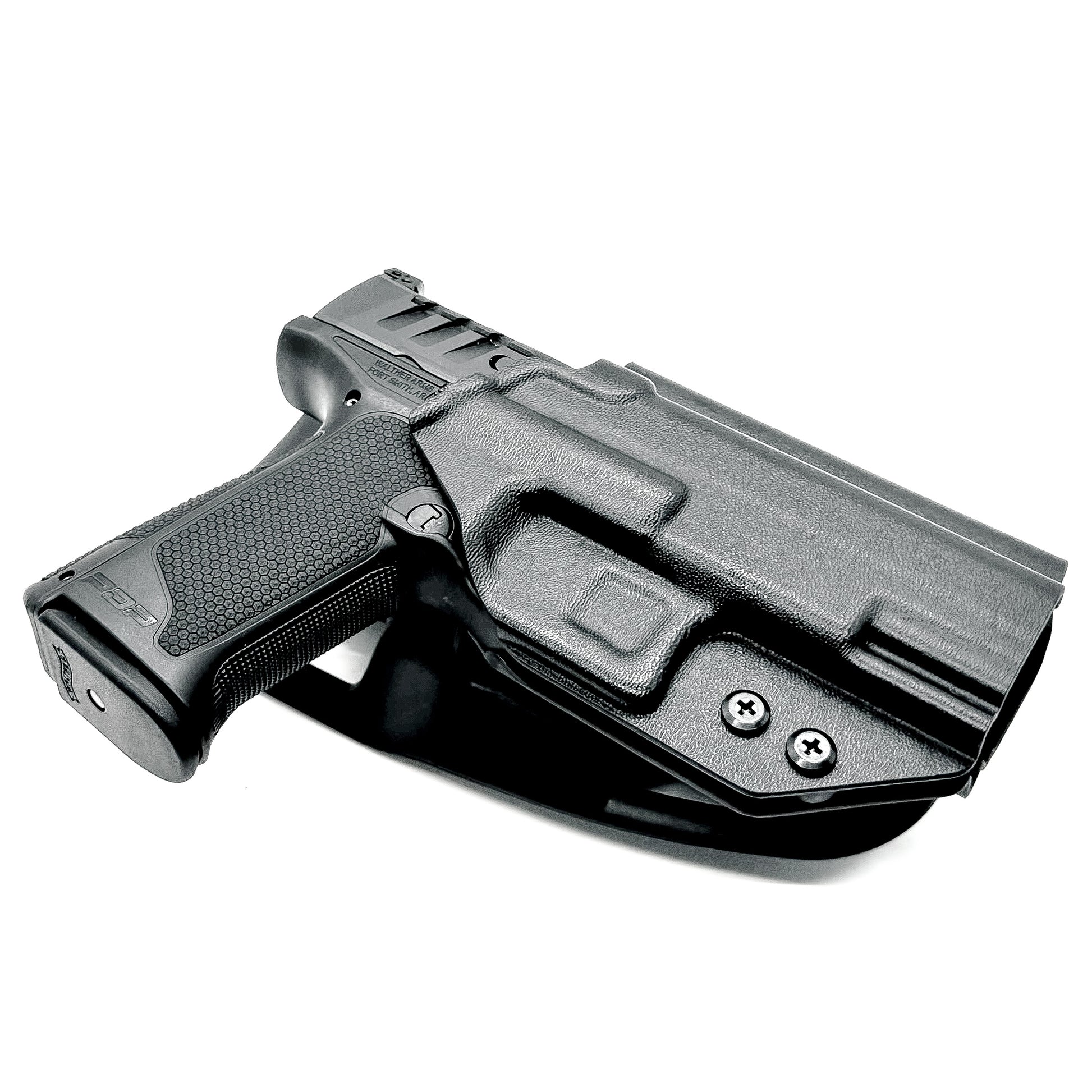 For the best OWB Walther PDP 4" Full-Size, Compact 4", PDP F Series 4", and PDP F Series 3.5" pistols Competition Holster, shop Four Brothers 4BROS Holsters. 