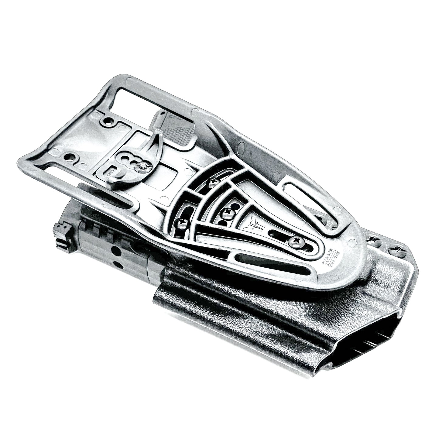 Black Duty & Competition OWB Holster for the Walther PDP 4" with TLR-1 HL light and Duty Drop attachment.