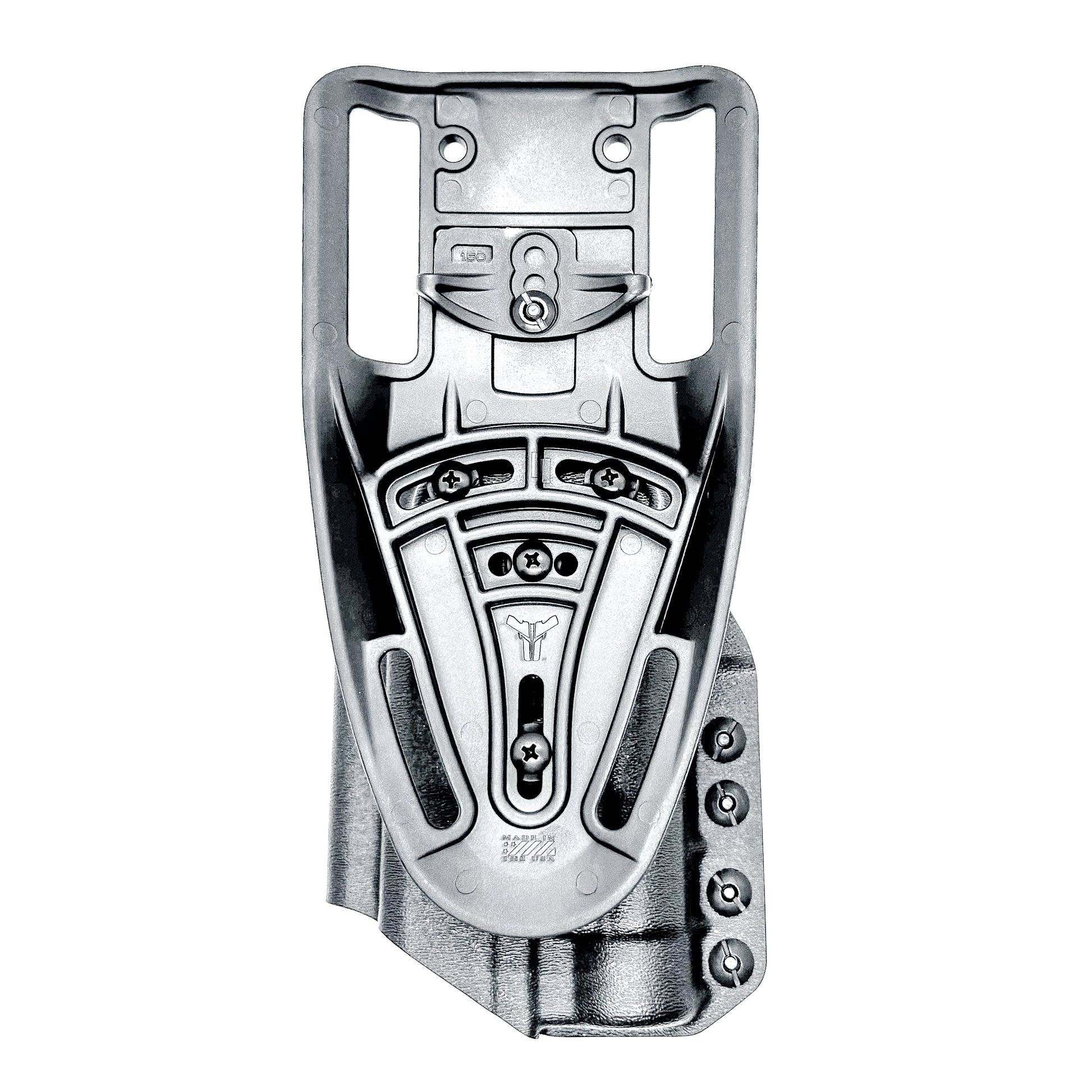 Black Duty & Competition OWB Holster for the Walther PDP 4" with TLR-1 HL light and Duty Drop attachment.