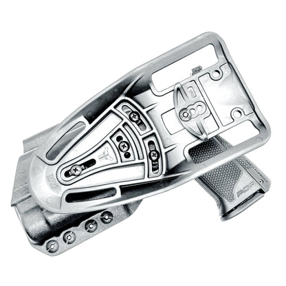 Black Duty & Competition OWB Holster for the Walther PDP 4" with TLR-1 HL light and Duty Drop attachment.