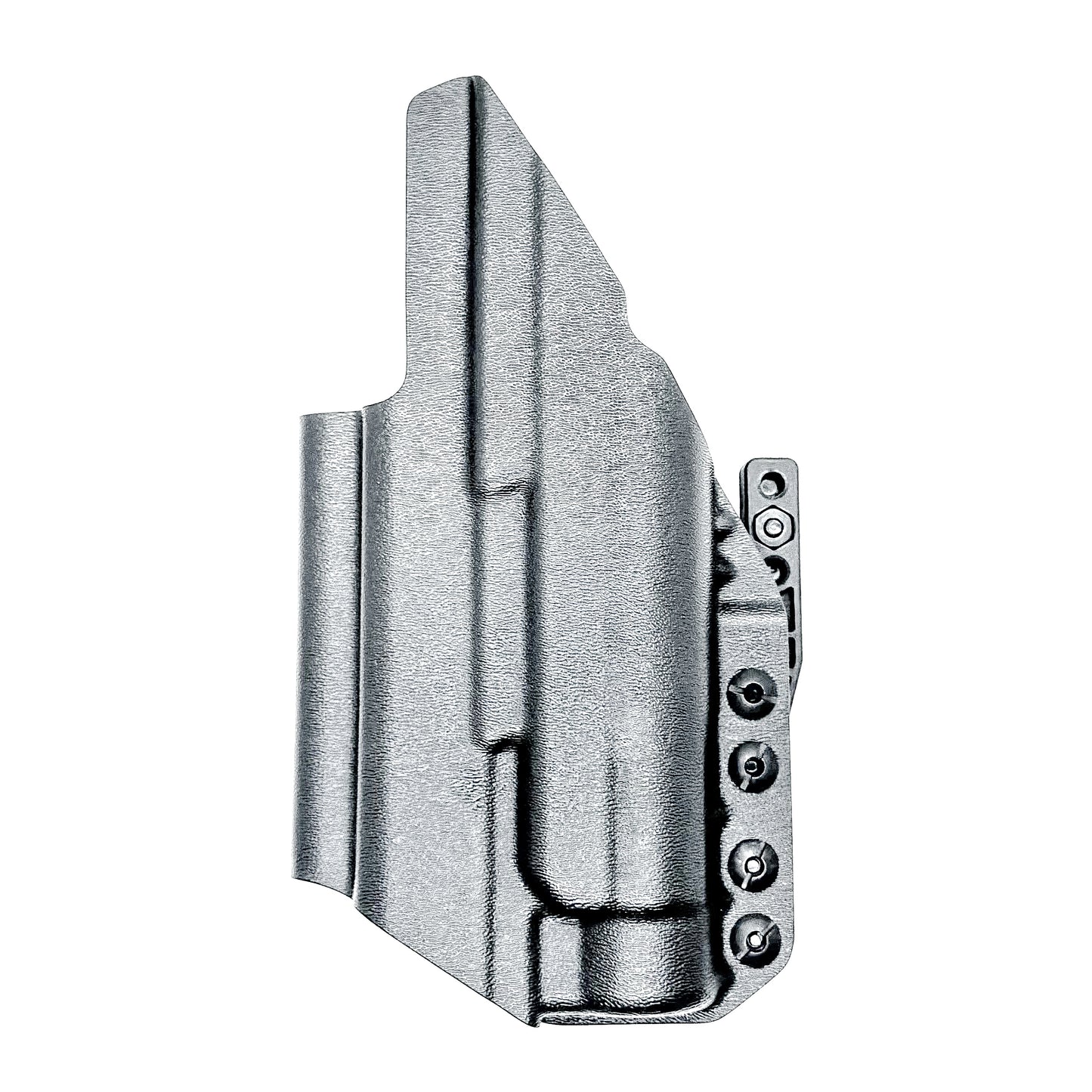 Inside Waistband Holster for the PDP 4"
with the TLR-1 HL light shown in black with a DCC monoblock and a modwing.