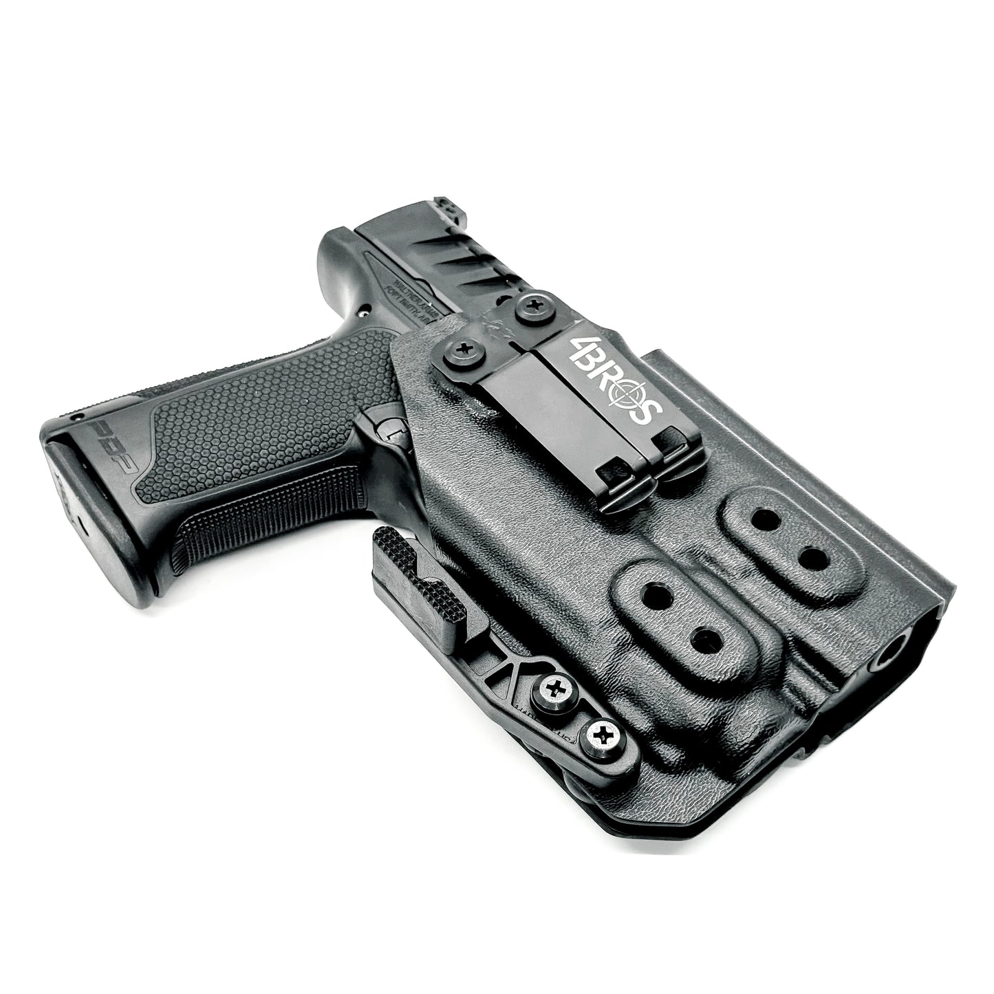 For the best concealed carry Inside Waistband IWB AIWB Holster designed to fit the Walther PDP 4" Full-Size & Compact pistol with Streamlight TLR-8 on the firearm, shop Four Brothers Holsters. Cut for red dot sight, full sweat guard, adjustable retention & open muzzle for threaded barrels & compensators.