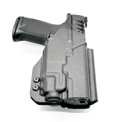 For the best Outside Waistband Taco Style Holster designed to fit the Walther PDP 4" Full-Size pistol with the Streamlight TLR-8 mounted on the firearm, shop Four Brothers Holsters. Cut for red dot sight, full sweat guard, adjustable retention & open muzzle for threaded barrels & compensators. 