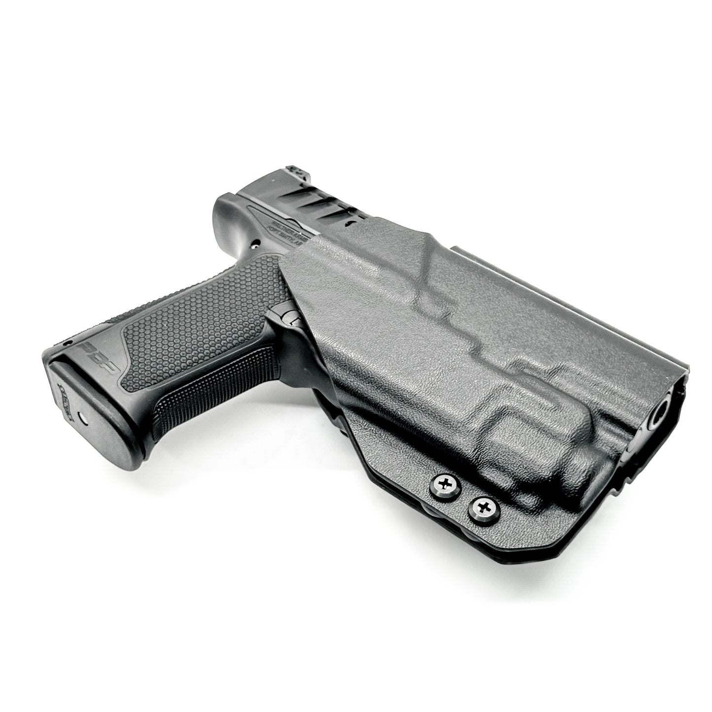 For the best Outside Waistband Taco Style Holster designed to fit the Walther PDP 4" Full-Size pistol with the Streamlight TLR-8 mounted on the firearm, shop Four Brothers Holsters. Cut for red dot sight, full sweat guard, adjustable retention & open muzzle for threaded barrels & compensators. 