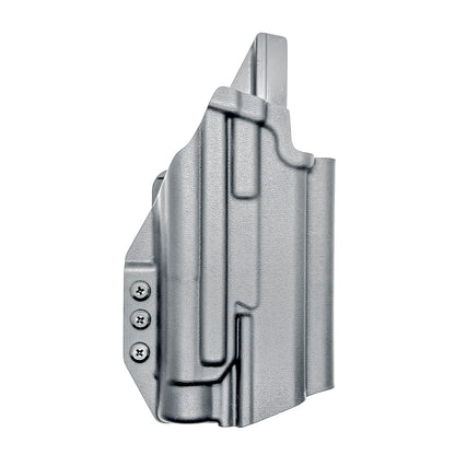 Black OWB holster ftis Walther PDP 4" or 4.5" with TLR-1 HL-X light.
