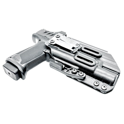 Inside Waistband (IWB) holster for the Walther PDP 3.5" & 4" pistols equipped with SureFire X300 weapon light. Made in USA.