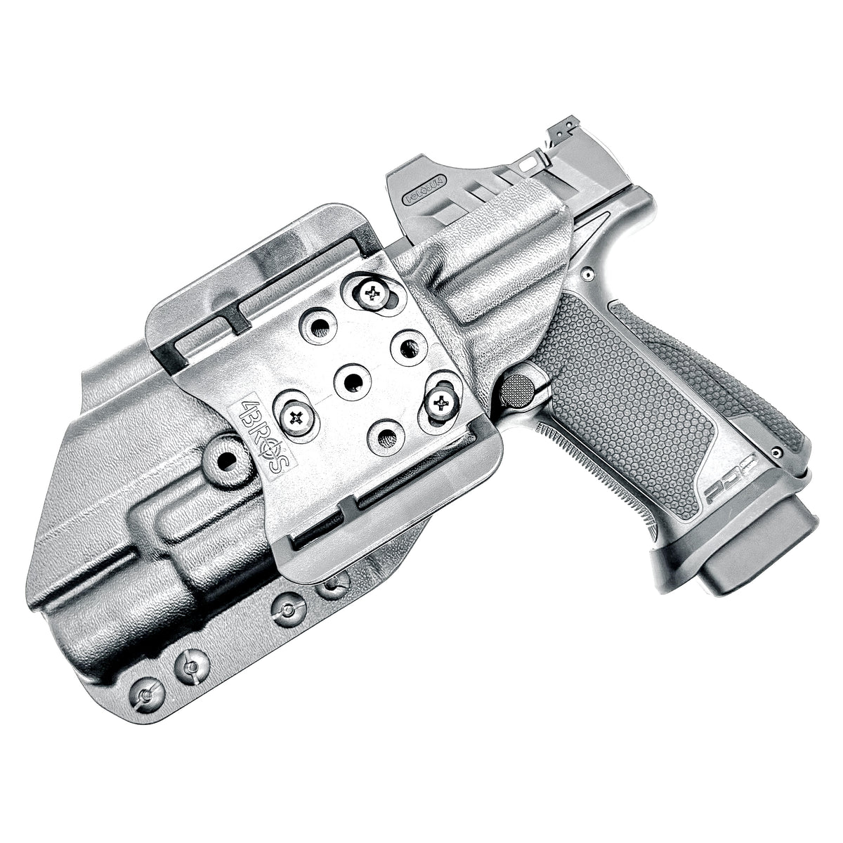 Outside Waistband (OWB) Holster for the Walther PDP 3.5" & 4" pistols equipped with SureFIre X300 weapon light.  Made in the USA.