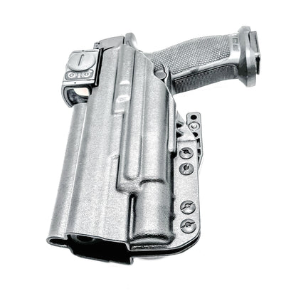 Inside Waistband (IWB) holster for the Walther PDP 5” and 5.1” Full-Size & Pro SD pistols equipped with SureFire X300 weapon light. Made in USA.