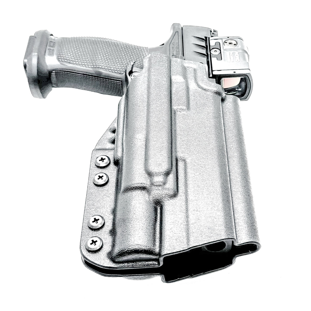 Outside Waistband (OWB) Holster for the Walther PDP 5" & 5.1" Full-Size and Pro SD pistols equipped with SureFIre X300 weapon light.  Made in the USA.