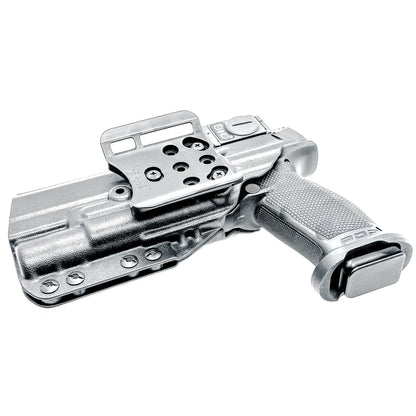 Outside Waistband (OWB) Holster for the Walther PDP 5" & 5.1" Full-Size and Pro SD pistols equipped with SureFIre X300 weapon light.  Made in the USA.