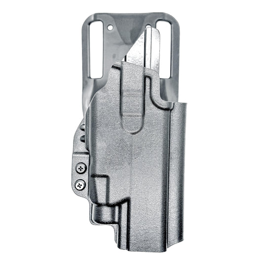 For the best OWB Walther PDP 5" Full-Size, Compact, & Pro SD Compact 4.6" & 5.1" with the TLR-7 HL-X, X & A Competition  Holster, shop Four Brothers Holsters. 