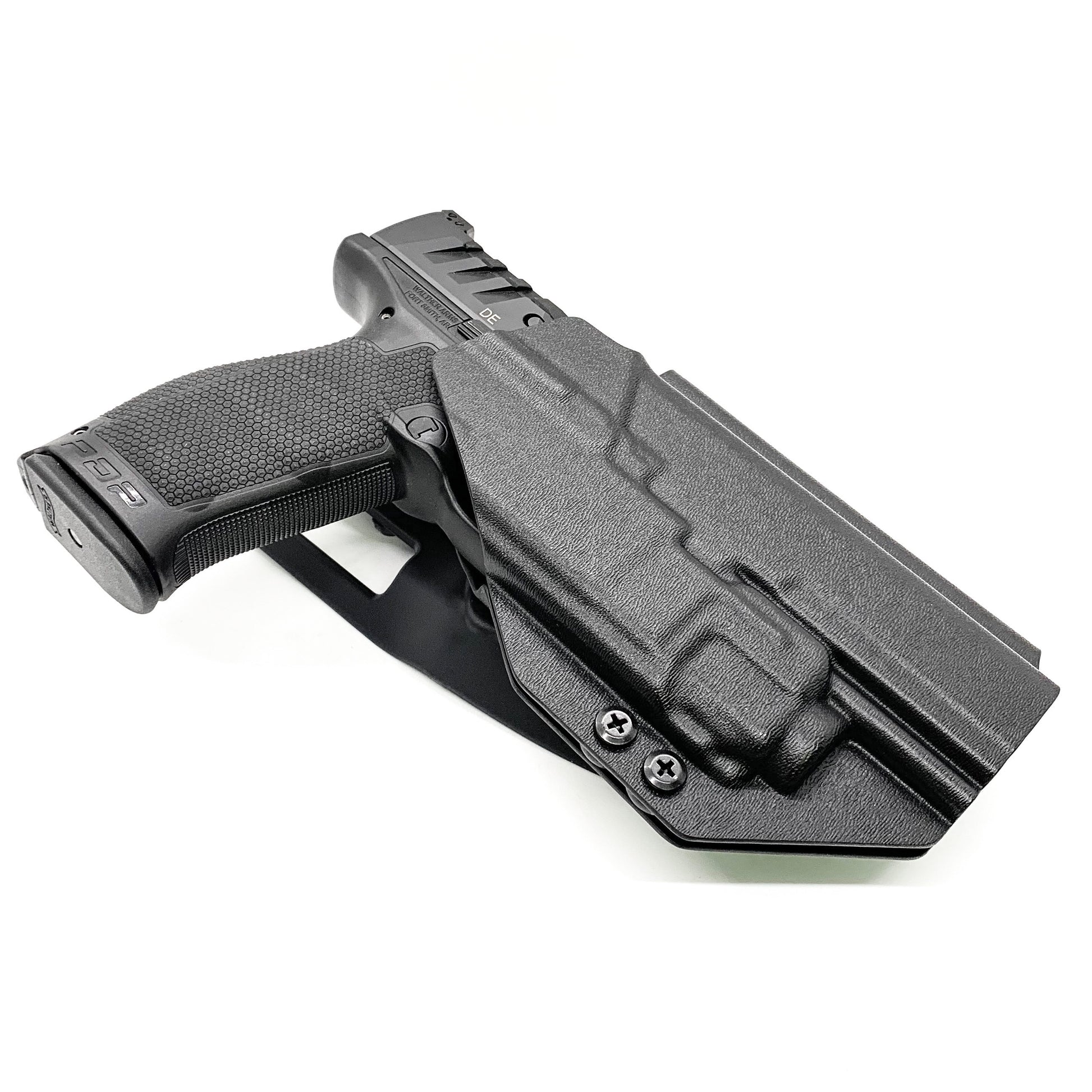 For the best OWB Walther PDP 5" Full-Size, Compact 5", PDP Pro SD 4.5" & 5.1" & Streamlight TLR-8 A Competition Holster, shop Four Brothers Holsters.