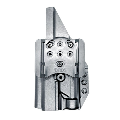 Outside the Waistband holster for the Walther PDP 5" or 5.1" with the Streamlight TLR-1 HL-X, shown in black with the 4BROS 1.5" belt slide.