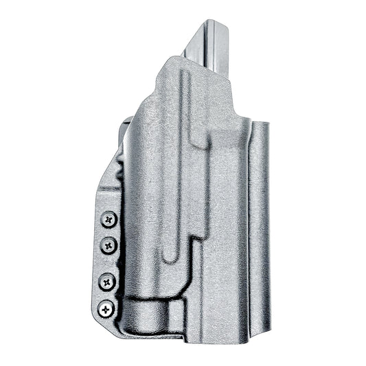 Black Outside Waistband OWB Holster for the Walther PDP 5" and 5.1" with TLR-1 HL light and 4Bros 1.5" Belt Slide.