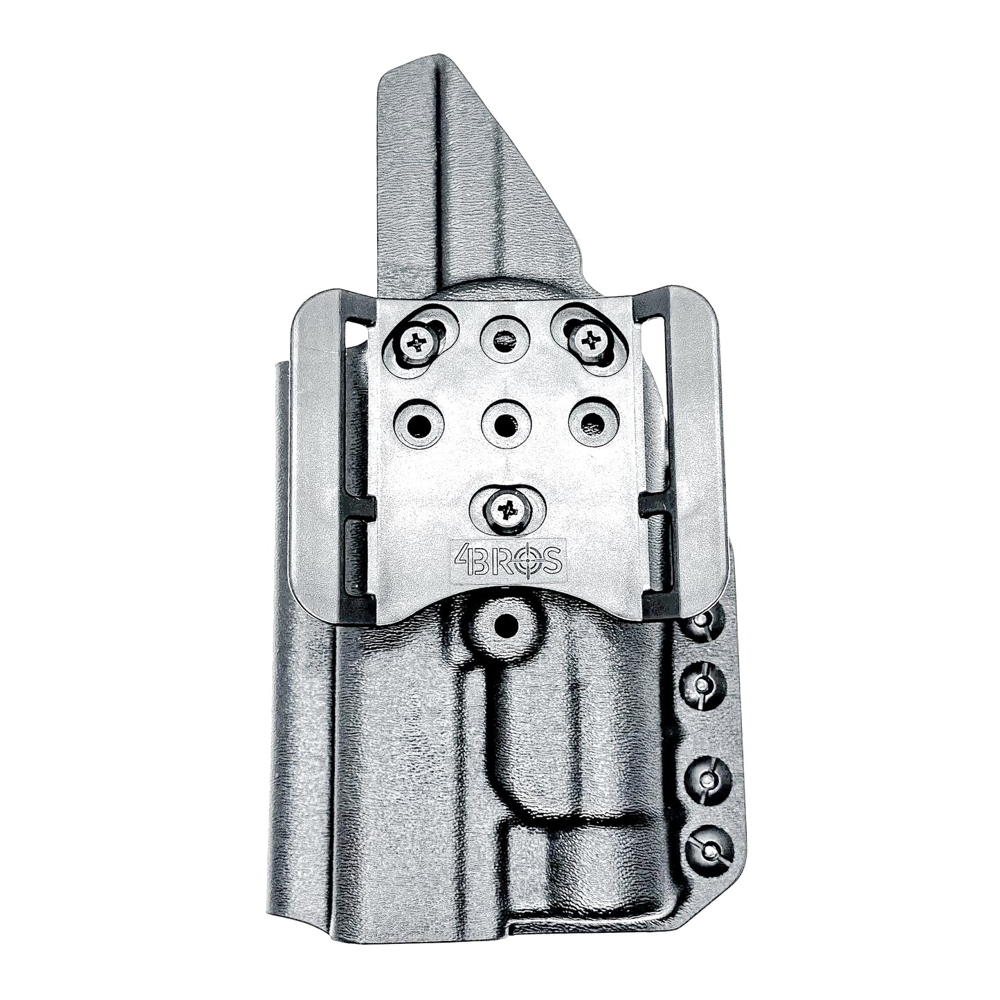 Black Outside Waistband OWB Holster for the Walther PDP 5" and 5.1" with TLR-1 HL light and 4Bros 1.5" Belt Slide.