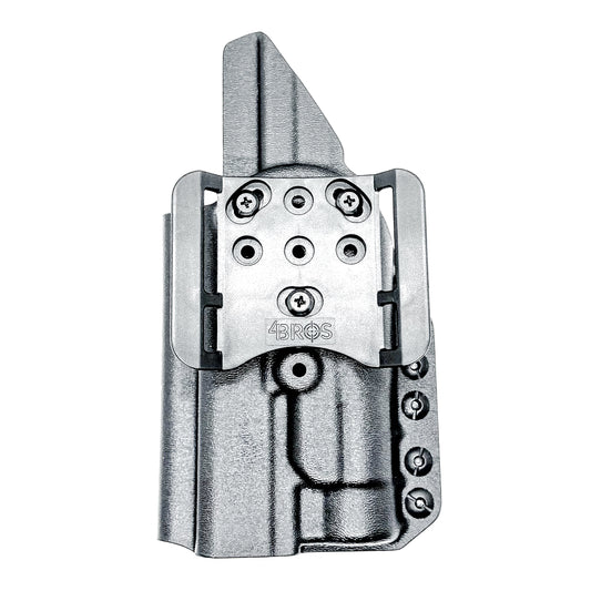 Black Outside Waistband OWB Holster for the Walther PDP 5" and 5.1" with TLR-1 HL light and 4Bros 1.5" Belt Slide.