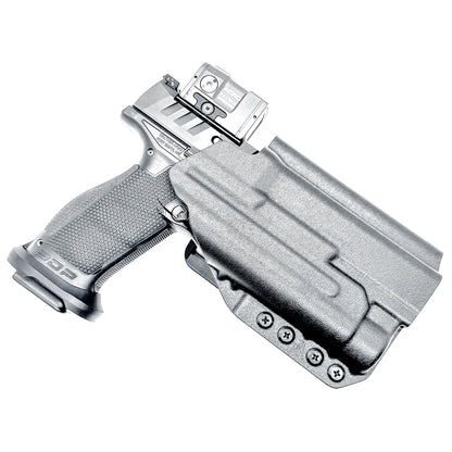 Black Outside Waistband OWB Holster for the Walther PDP 5" and 5.1" with TLR-1 HL light and 4Bros 1.5" Belt Slide.