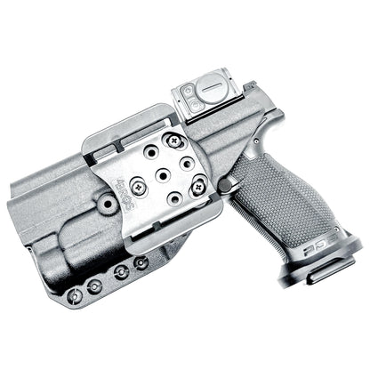 Black Outside Waistband OWB Holster for the Walther PDP 5" and 5.1" with TLR-1 HL light and 4Bros 1.5" Belt Slide.