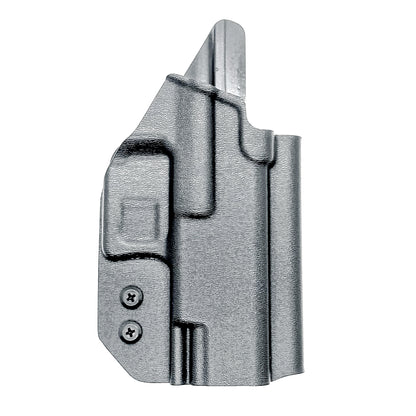 Outside the Waistband OWB holster for the Walther PDP Compact 4" pistol in Black with the 4BROS 1.5" Belt Slide.