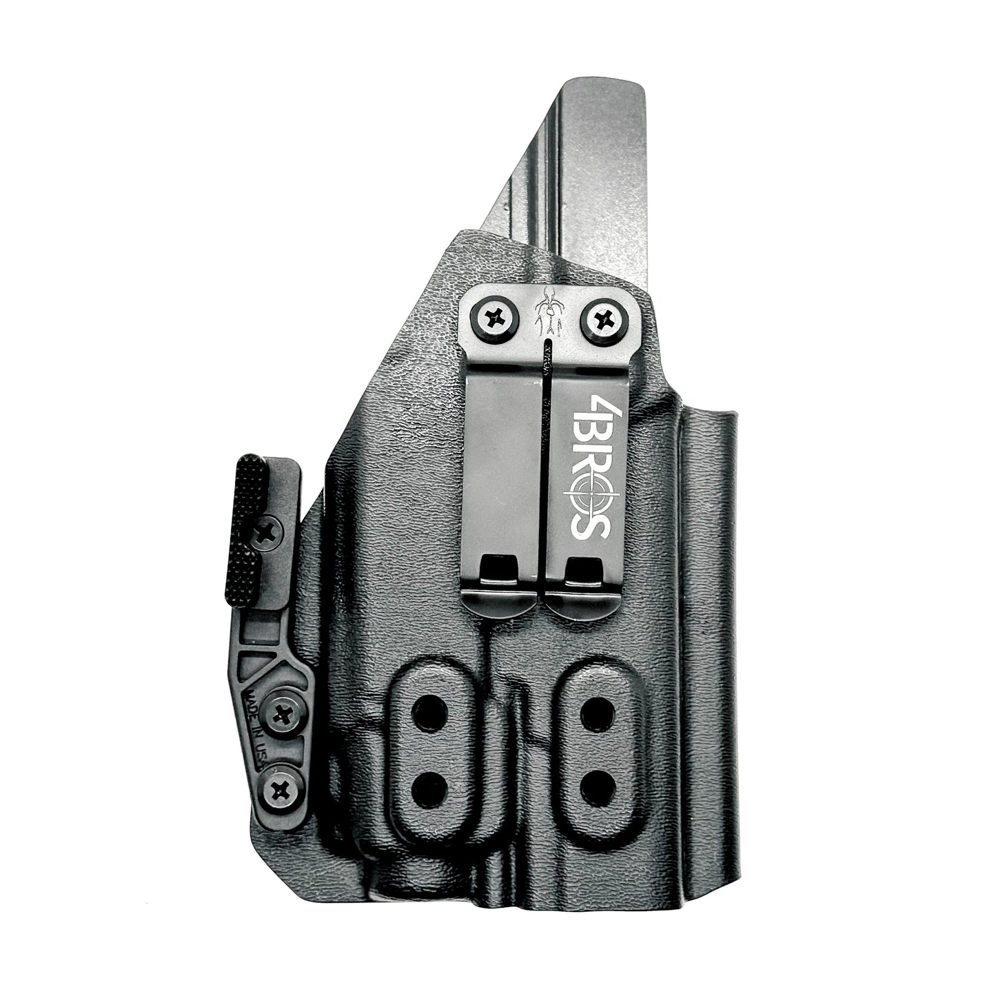 For the best Inside Waistband IWB AIWB Holster for the Walther PDP Compact 4" pistol with Streamlight TLR-8 weapon-mounted light shop Four Brothers Holsters. 