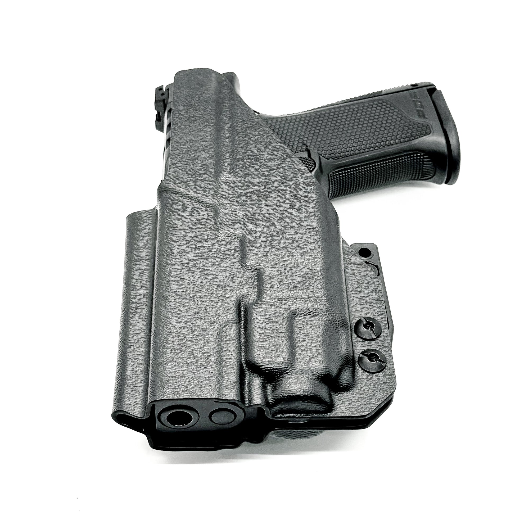 For the best Inside Waistband IWB AIWB Holster for the Walther PDP Compact 4" pistol with Streamlight TLR-8 weapon-mounted light shop Four Brothers Holsters. 