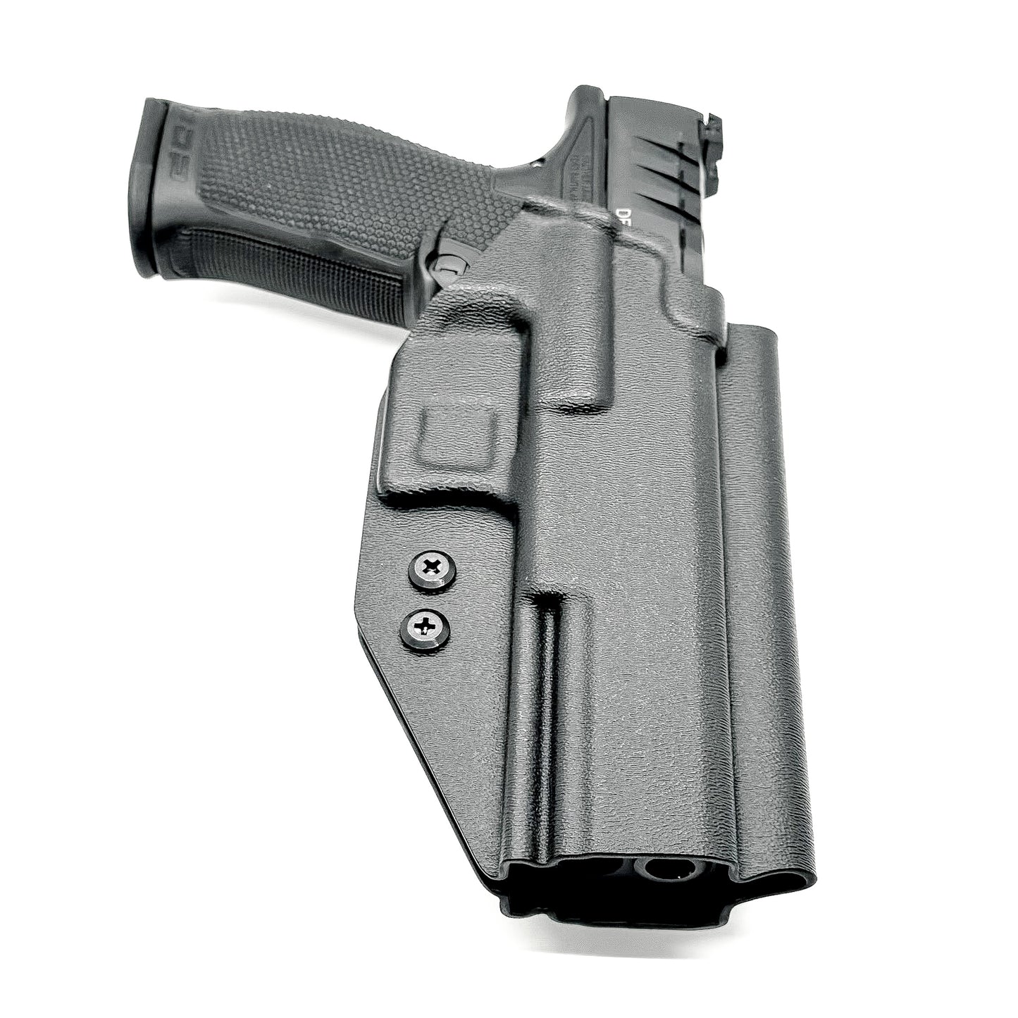 For the Best, most comfortable, Outside Waistband OWB Holster for the Walther PDP Compact 5" pistol, shop Four Brothers Holsters. 4Bros, Made in the USA