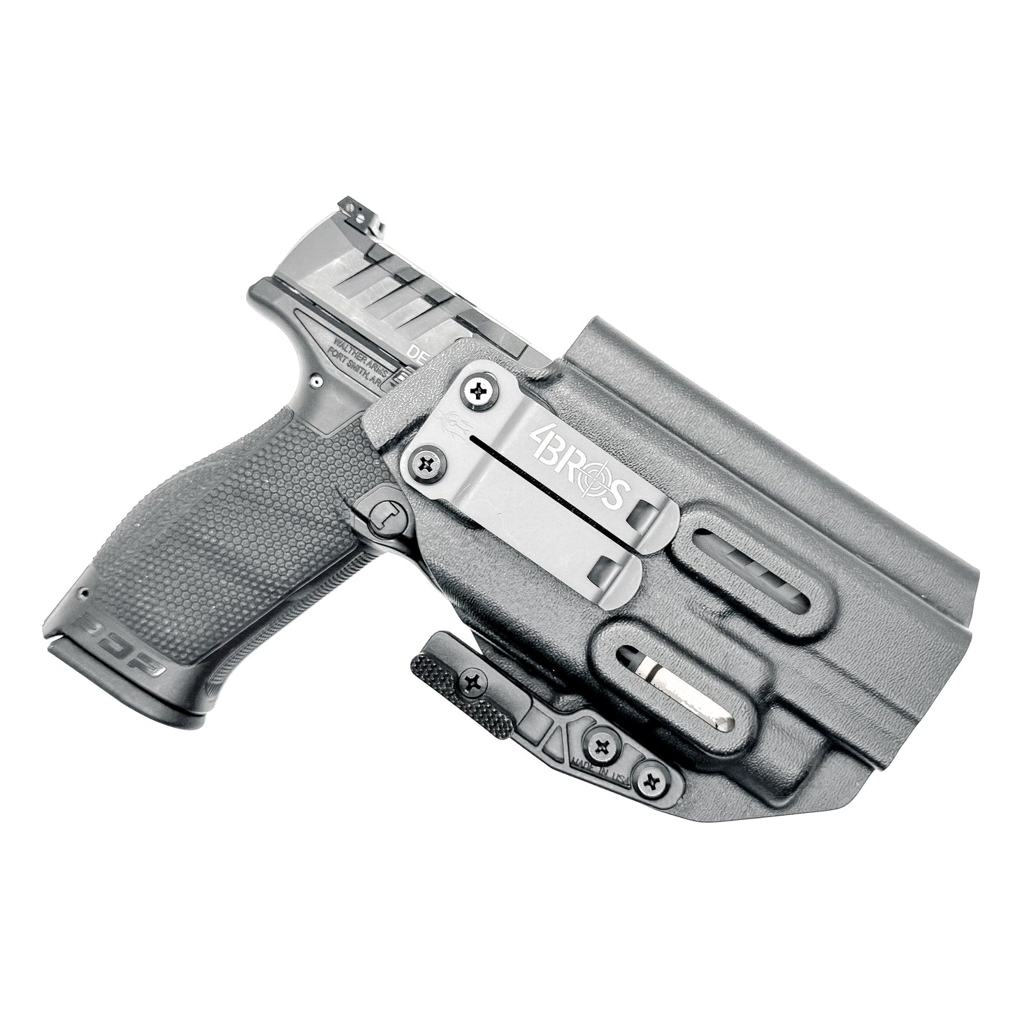 For the best IWB Kydex Inside Waistband Holster for the Walther PDP 5" Compact Pistol & Streamlight TLR-7 X, A or TLR-7 HL-X, shop Four Brothers Holsters