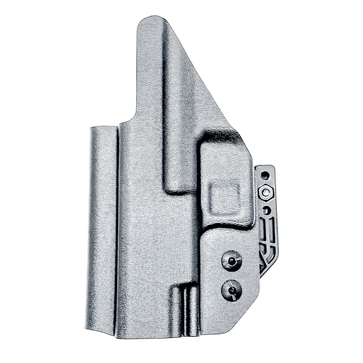 Black Inside Waistband IWB holster for the Walther PDP F Series 4" & 3.5" pistol with DCC Monoblock and a modwing.