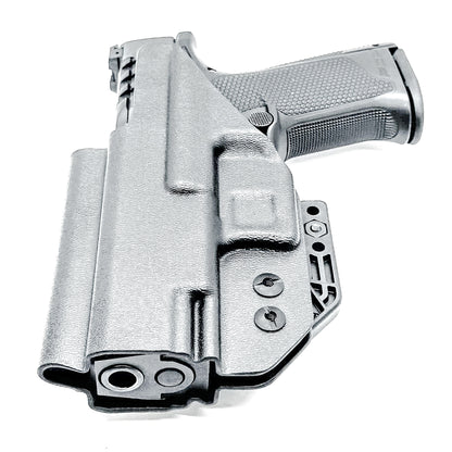 Black Inside Waistband IWB holster for the Walther PDP F Series 4" & 3.5" pistol with DCC Monoblock and a modwing.