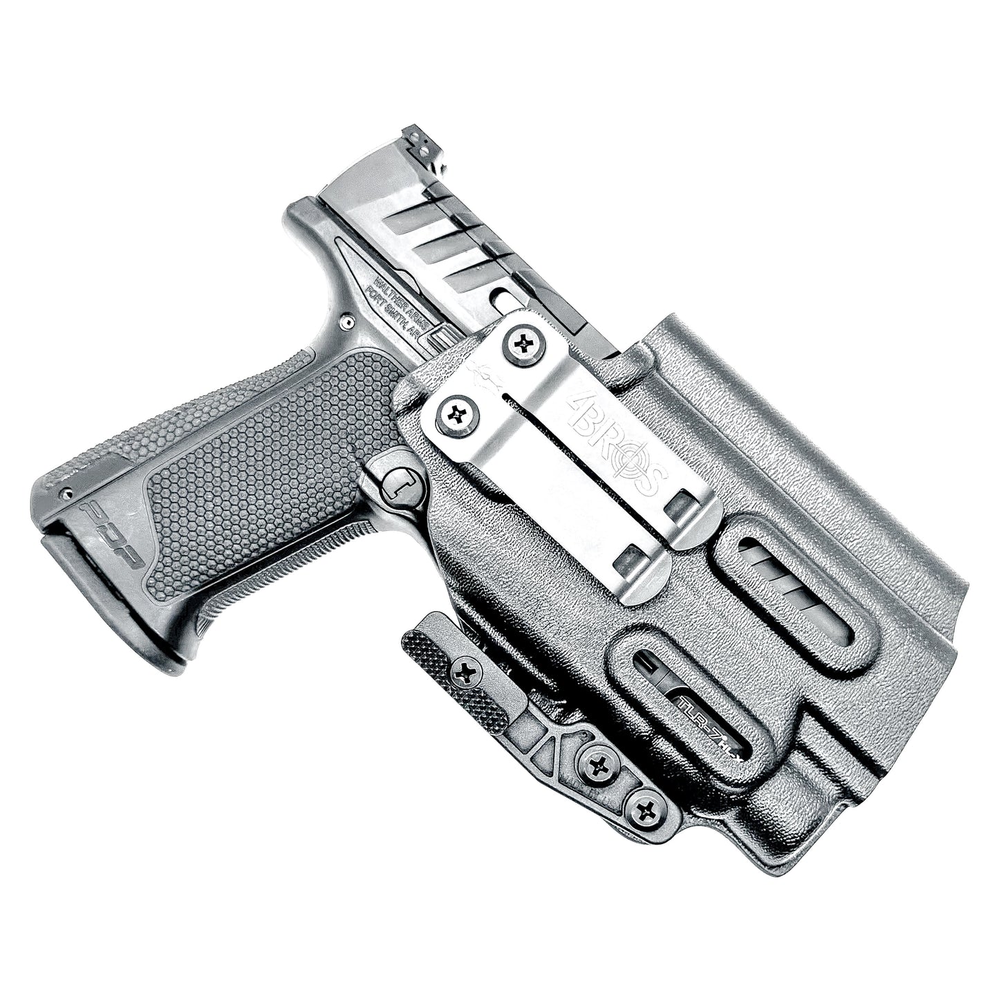 For the best IWB Kydex Inside Waistband Holster for the Walther PDP F Series 4" and 3.5" pistol & Streamlight TLR-7X, A or HL-X, shop Four Brothers Holsters