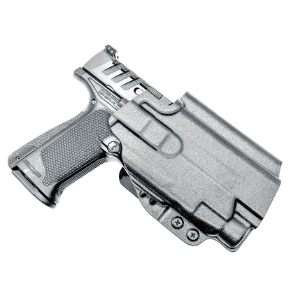 Black Outside the Waistband OWB Holster for the Walther PDP F Series 4" & 3.5" pistol & Streamlight TLR-7 X, TLR-7 HL-X, & A, with a 4BROS 1.5" Belt Slide.