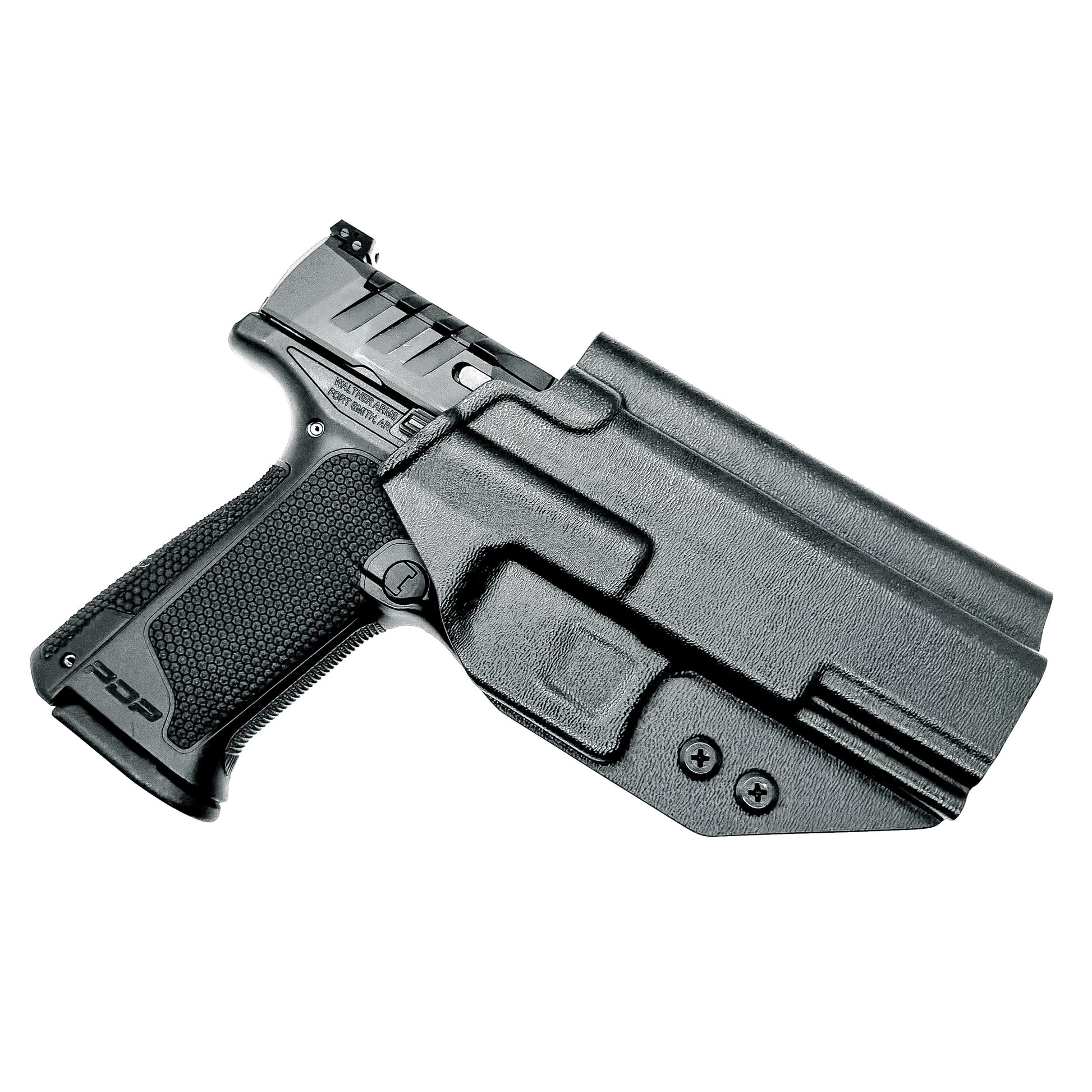 For the best Outside Waistband OWB Holster for the Walther PDP Full Size 4.5" pistol shop Four Brothers 4BROS Holsters.  Proudly manufactured in the USA.