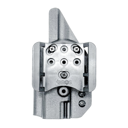 Outside the Waistband OWB holster for the Walther PDP Full Size 4" pistol in Black with the 4BROS 1.5" Belt Slide.