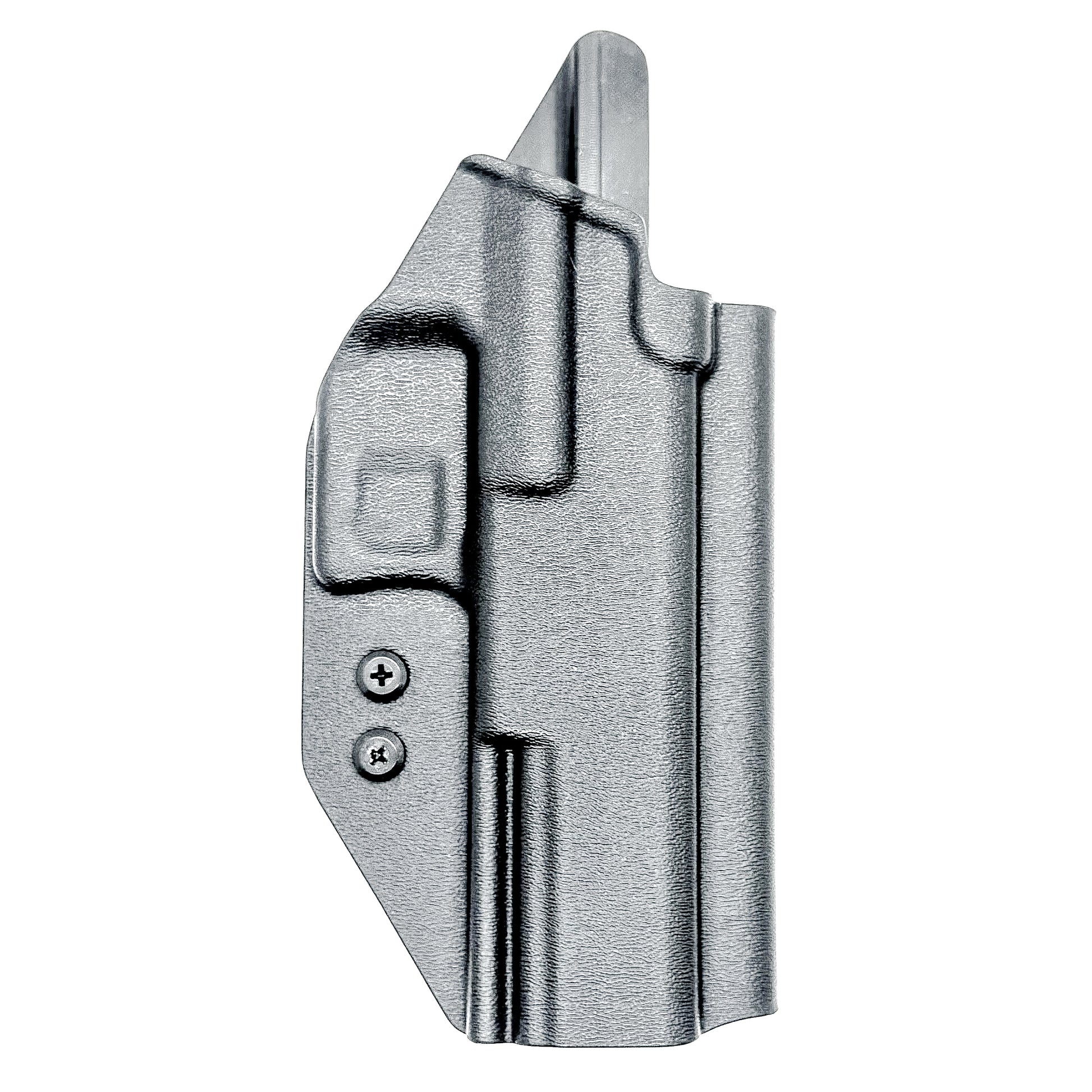 Outside the Waistband OWB holster for the Walther PDP Full Size 5" pistol in Black with the 4BROS 1.5" Belt Slide.