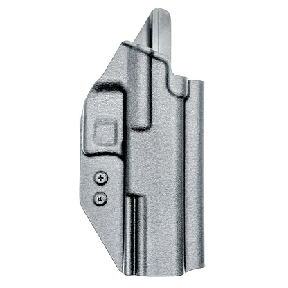 Outside the Waistband OWB holster for the Walther PDP Full Size 5" pistol in Black with the 4BROS 1.5" Belt Slide.