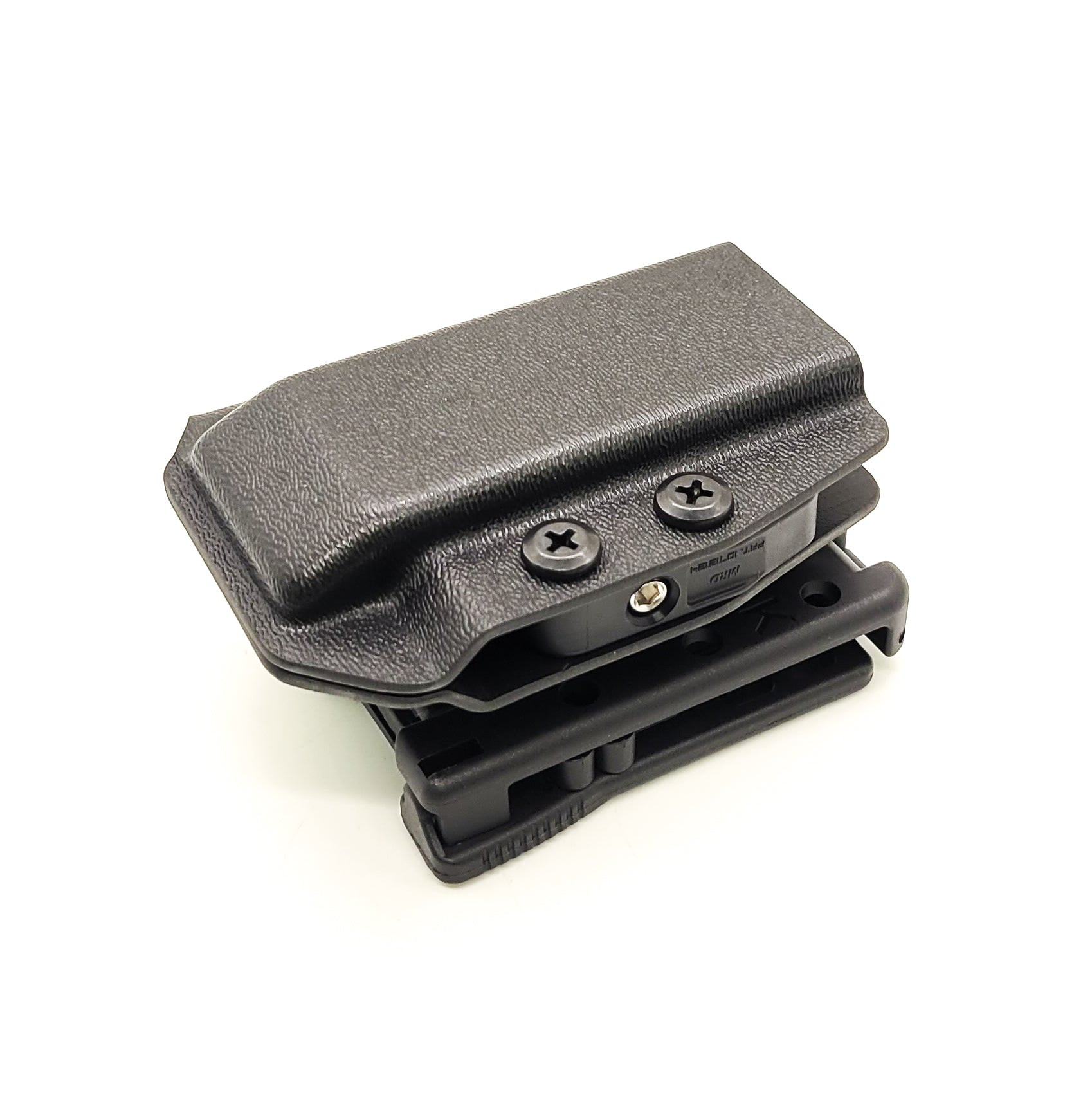 For the best, most comfortable, and rugged Kydex OWB Outside Waistband magazine pouch for 9mm & 40 Walther PDP shop Four Brothers Holsters.  Suitable for belt widths of 1 1/2", 1 3/4". 2" & 2 1/2" Adjustable retention and cant outside waist carrier holster Sig P320, Glock 9mm & 40, Ruger, Walther, Smith & Wesson, FN